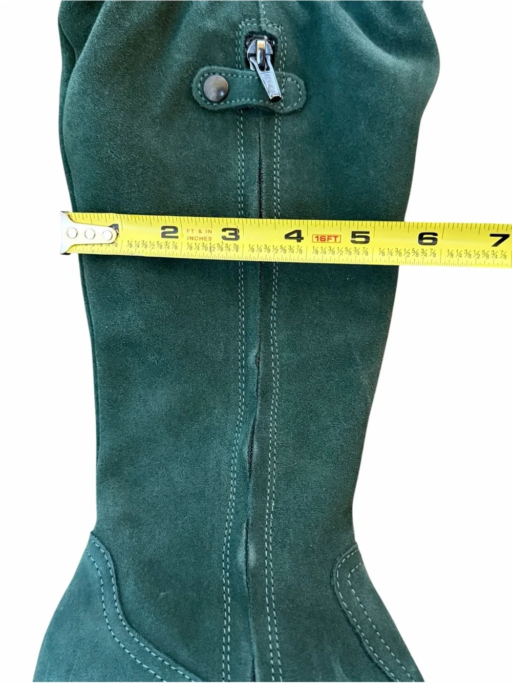 Primigi Emerald Green Suede Slouchy Over-the-Knee Boho Festive Girls Boots EU 35